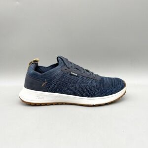 True Linkswear Womens 9 All Day V2 Golf Shoes Navy Blue Knit Spikeless Sneakers